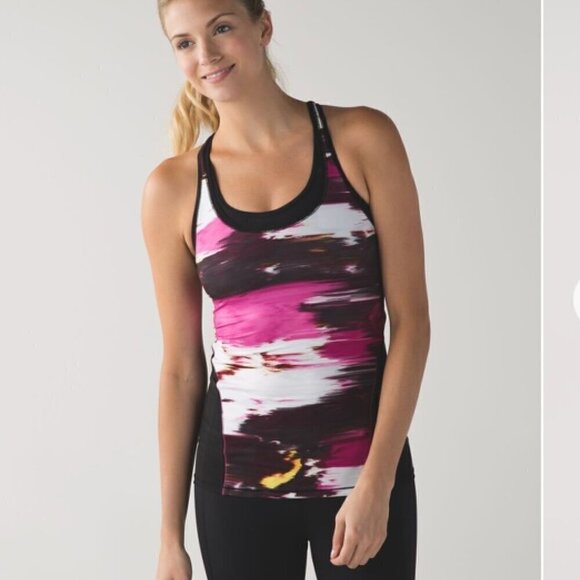 Lululemon Cool Racerback *Shine On Pigment Wind Berry Rumble Multi size XS - Picture 1 of 11